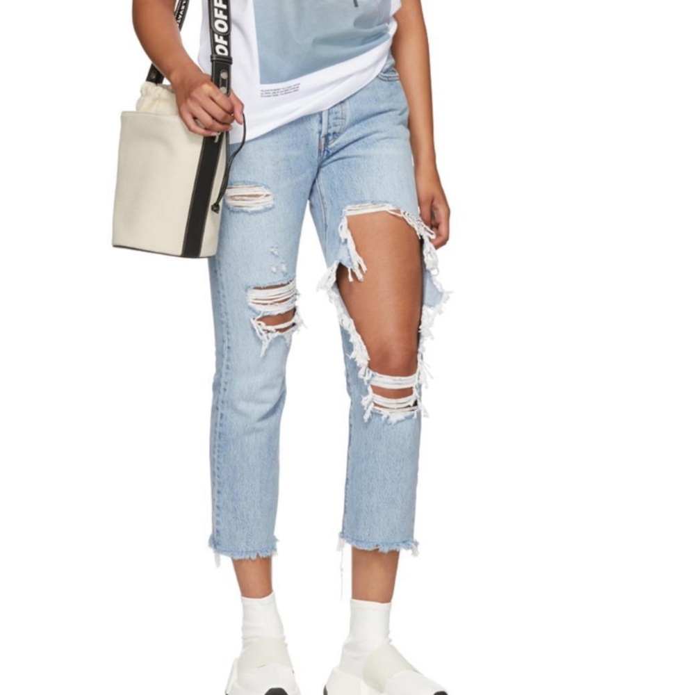 Levi’s distressed jeans